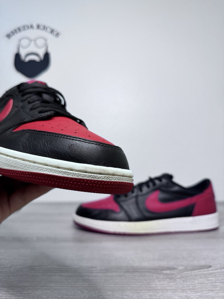 Size 12.5 - Air Jordan 1 Retro OG Low Bred Preowned 705329-001 Preowned