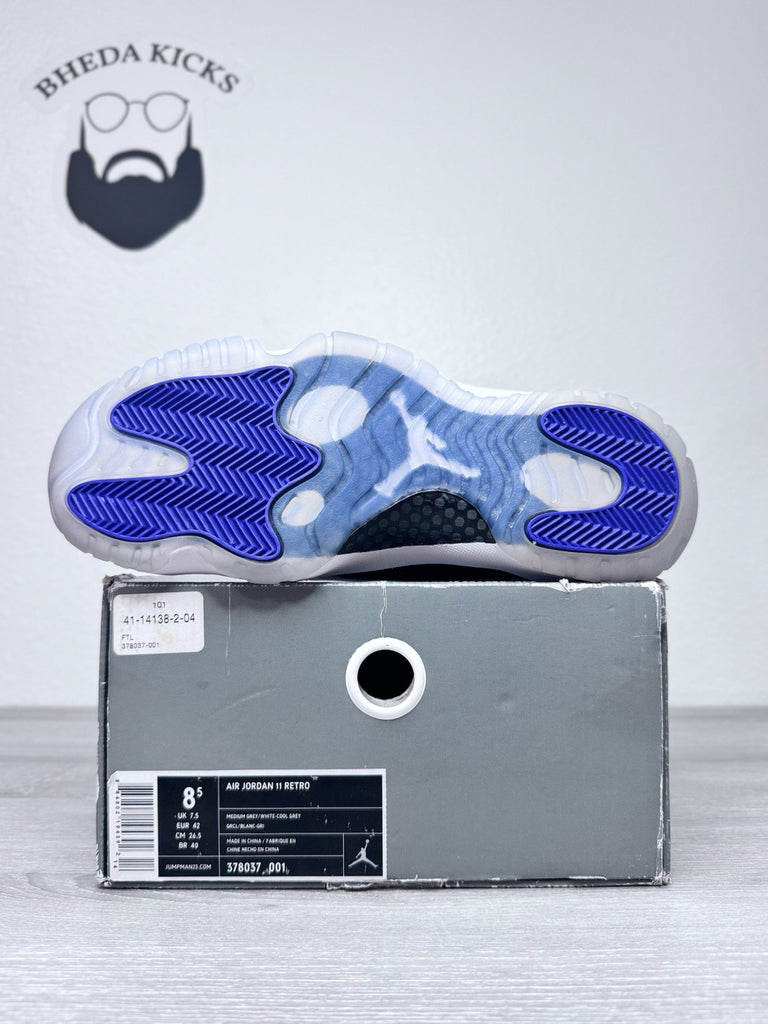 Size 8.5 - Nike Air Jordan 11 Retro Low Concord 528895-153 Preowned Clean