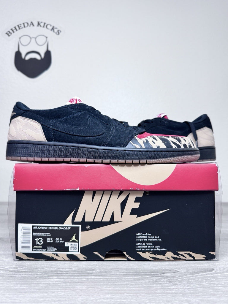 Size 13 - Jordan 1 Retro Low x Solefly DN3400-001 Preowned Authentic Rare