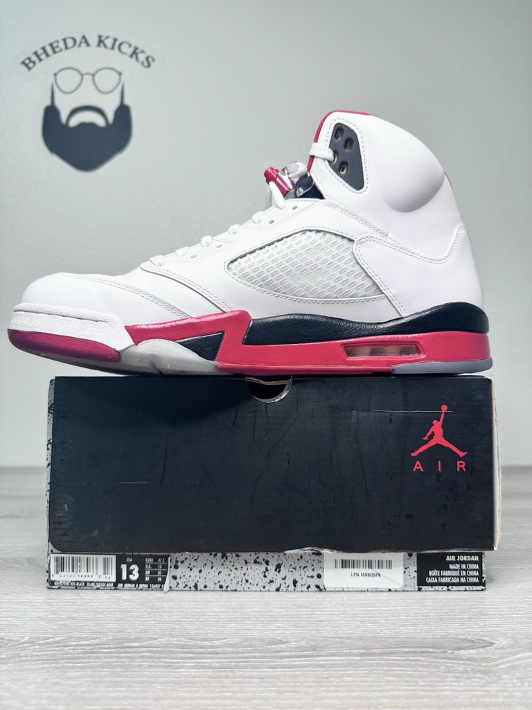 Size 13 - Nike Air Jordan 5 Retro Fire Red 2013 136027-120 Preowned Rare