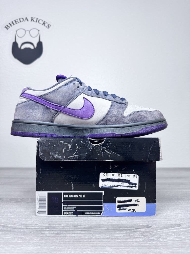 Size 10.5 - Nike SB Dunk Low Pro Purple Pigeon 2006 304292-051 Preowned