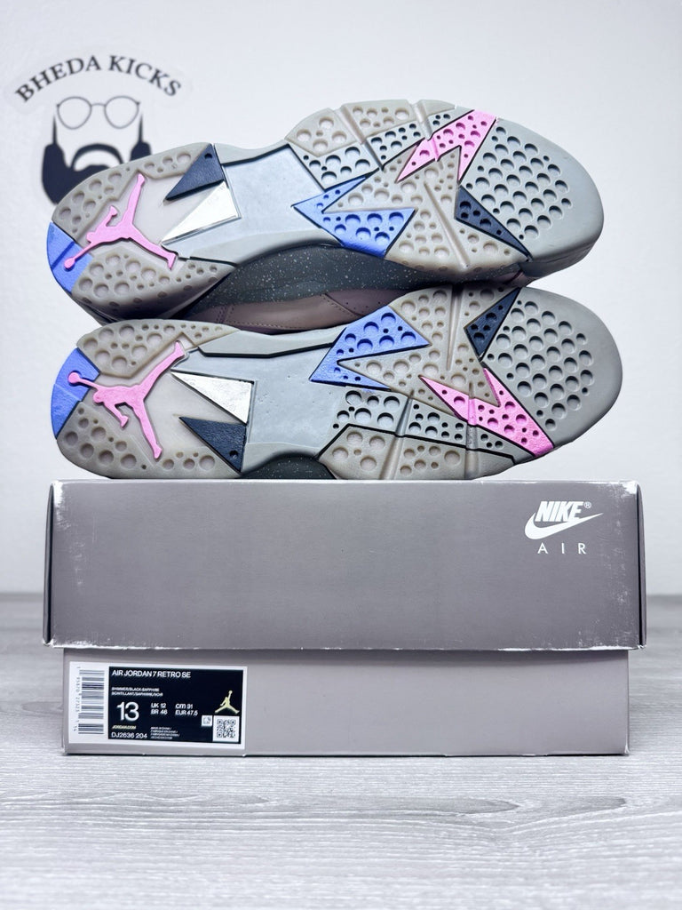 Size 13 - Nike Air Jordan 7 Retro SE Sapphire Men’s DJ2636-204 Preowned