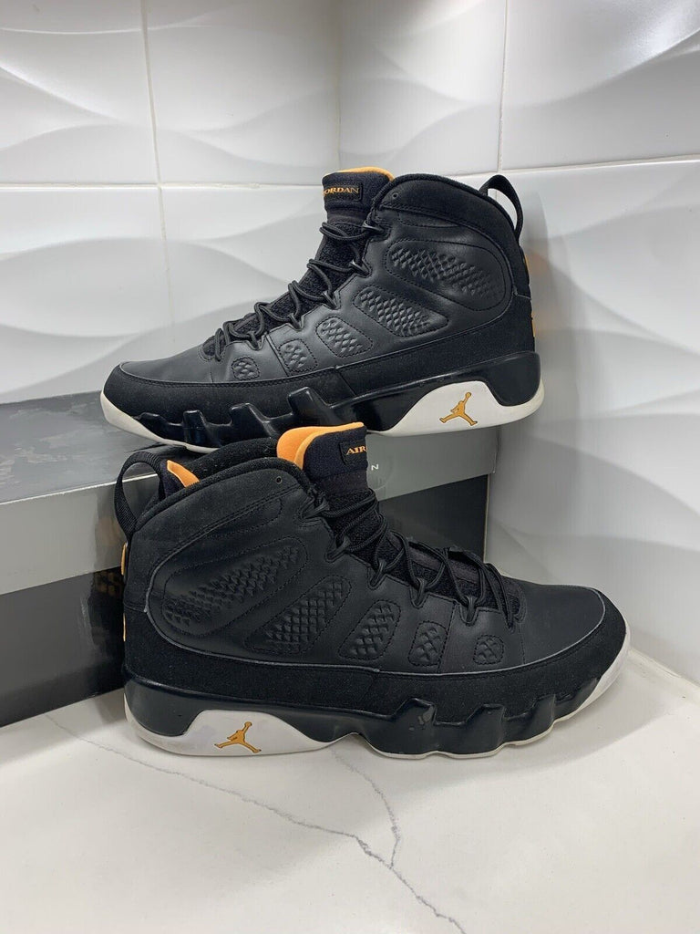 Nike Air Jordan 9 Retro Citrus 2010 Size 12 302370-004 Black White Yellow OG IX