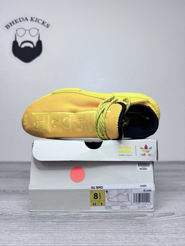 Size 8.5 - Adidas Pharrell x NMD Human Race Trail Blank Canvas World GY0091