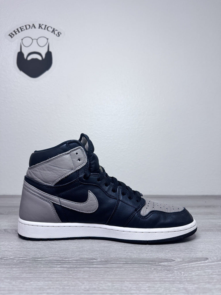 Size 13 - Nike Air Jordan 1 Retro Shadow 2018 555088-013 OG Black Preowned