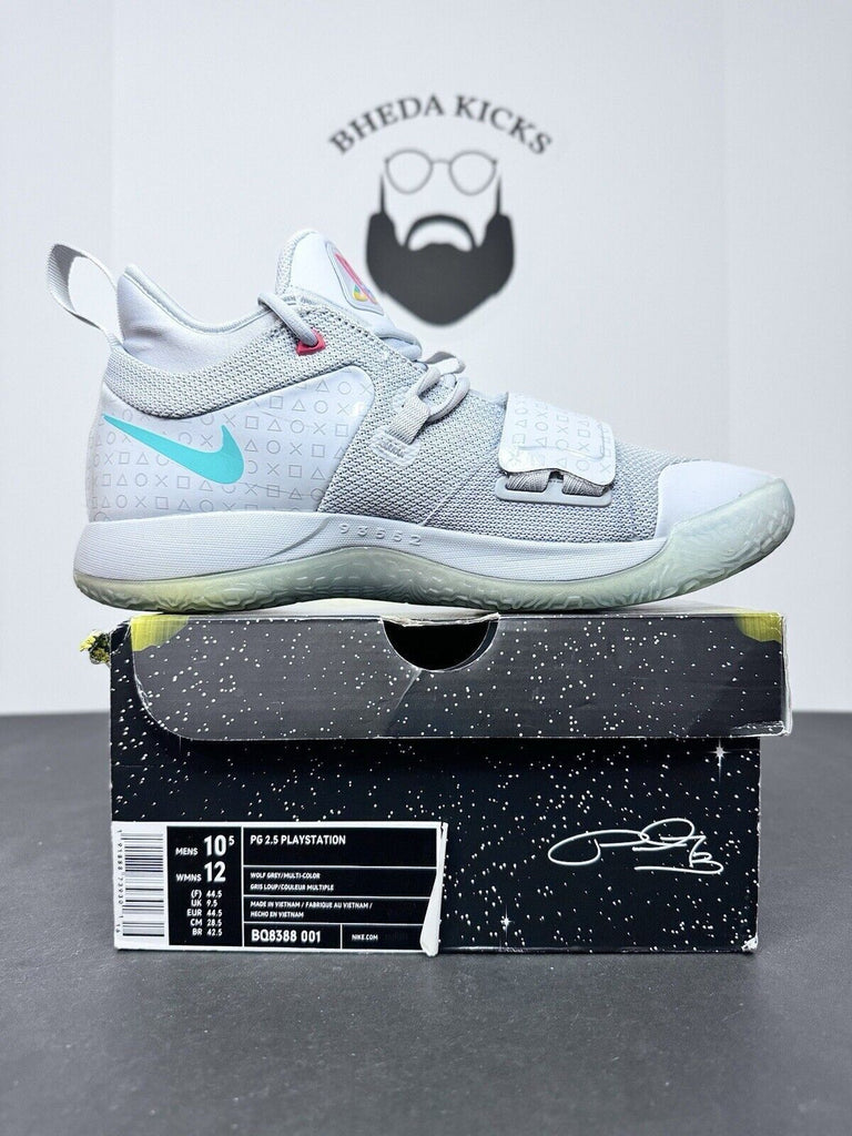 Nike Playstation x PG 2.5 Wolf Grey BQ8388-001 Preowned Og Authentic Size 10.5