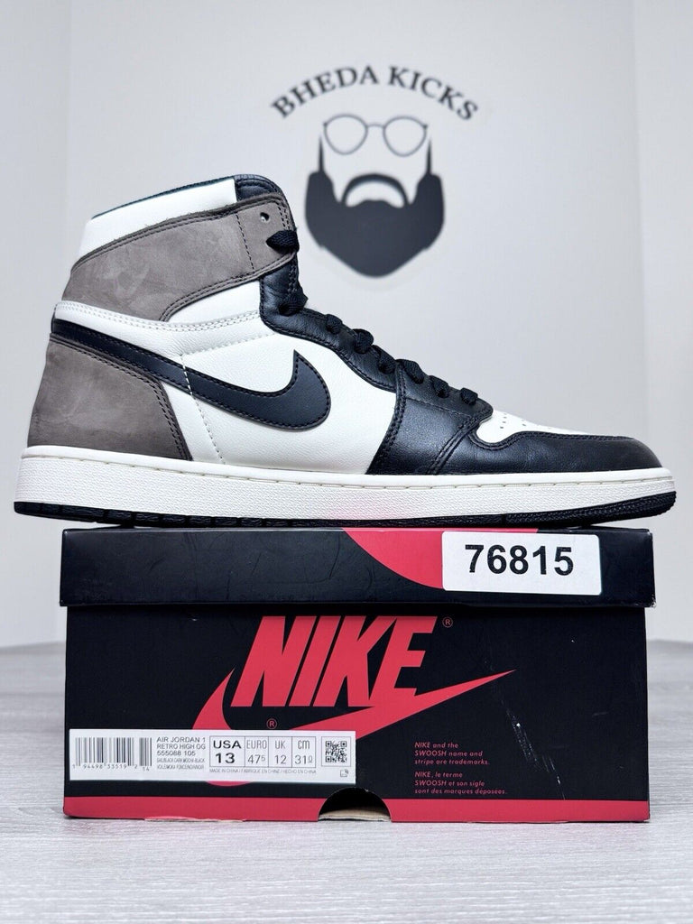 Size 13 - Jordan 1 Retro OG High Dark Mocha 555088-105 Preowned Authentic