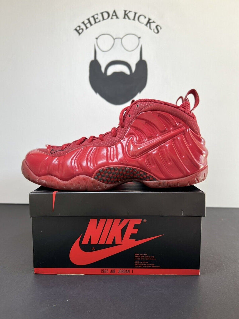 Nike Air Foamposite Pro Red October size 9 624041-603 OG Preowned Authentic Rare