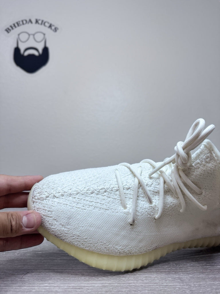 Size 12 - Adidas Yeezy 350 Boost V2 Cream Triple White 2017 CP9366 Preowned