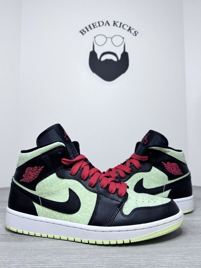 Size 11.5W (10 Men’s) - Air Jordan 1 Mid SE Black Barely Volt CV5276-003