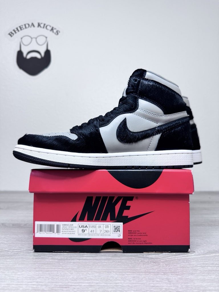 Size 9.5W/8M - Nike Air Jordan 1 Retro Hi OG Shoes Black Medium Gray DZ2523-001