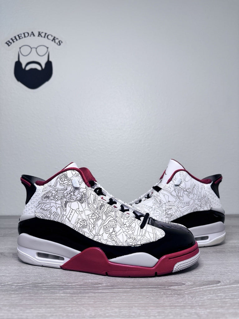 Size 10 - Nike Air Jordan Dub Zero White Black Red 311046-116 NEW DS