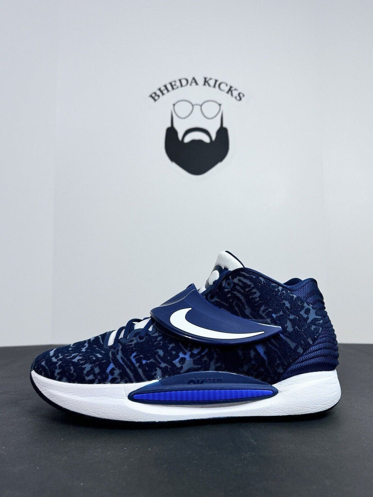 Nike KD 14 TB College Navy DM5040-400 Preowned Basketball Men’s Size 14