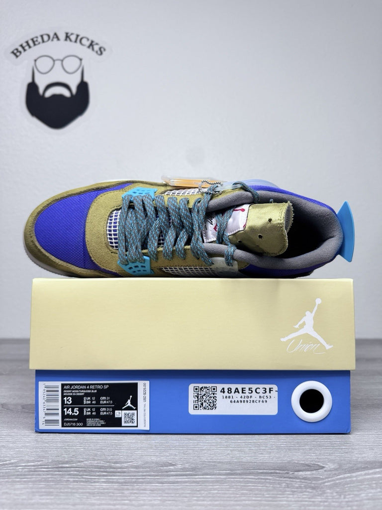 Size 13 - Air Jordan 4 Retro Union LA Desert Moss DJ5718-300 Preowned Authentic