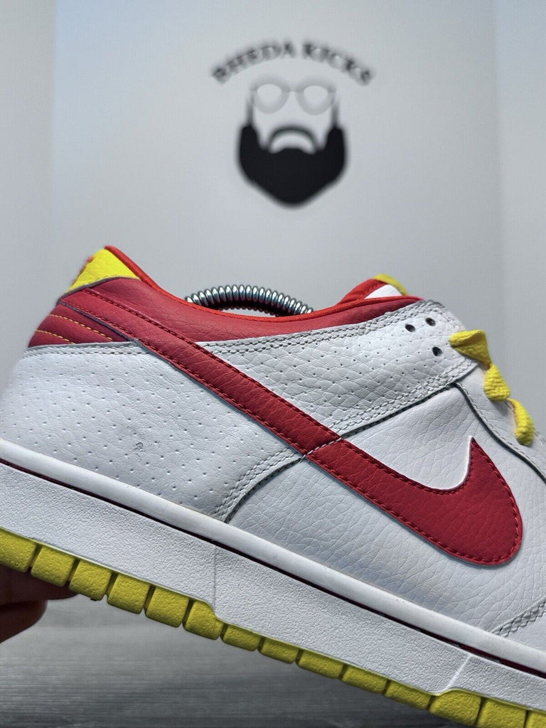 Size 10.5 - Nike Low DUNK White Ronald McDonald Red/Yellow 330938-161 Rare 2008