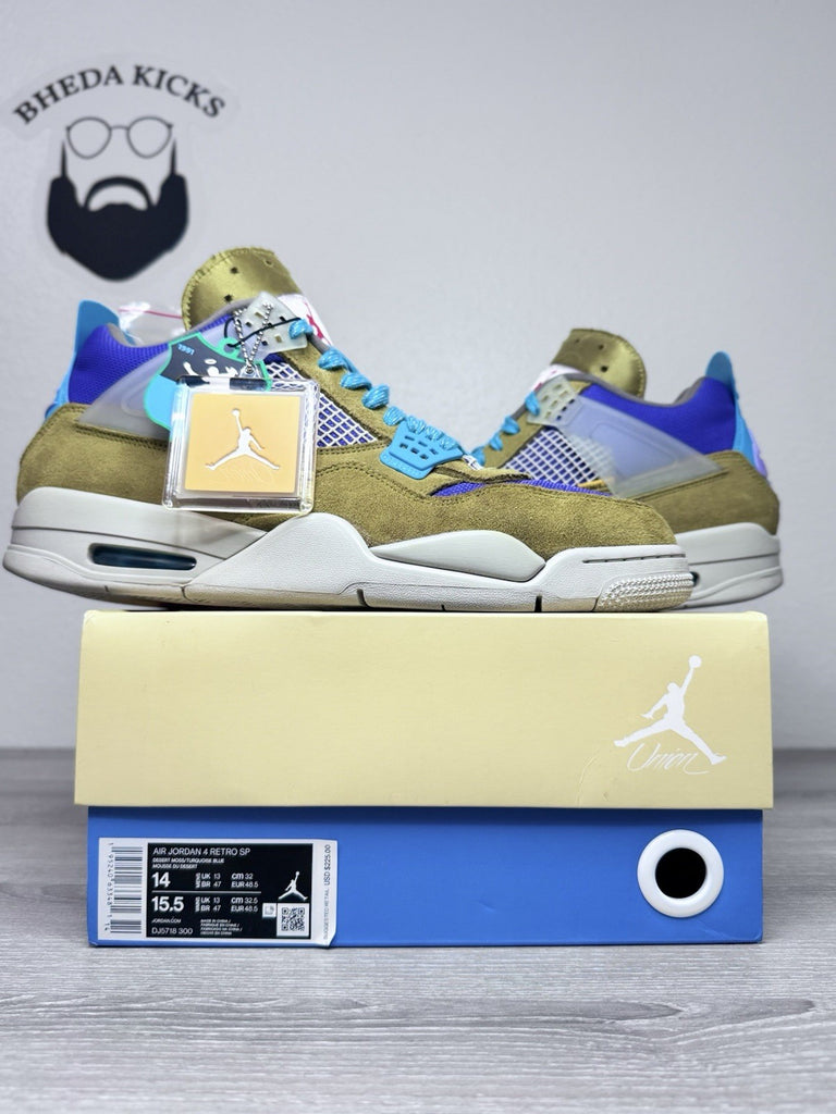 Size 14 - Air Jordan 4 Retro Union LA Desert Moss DJ5718-300 Preowned Authentic