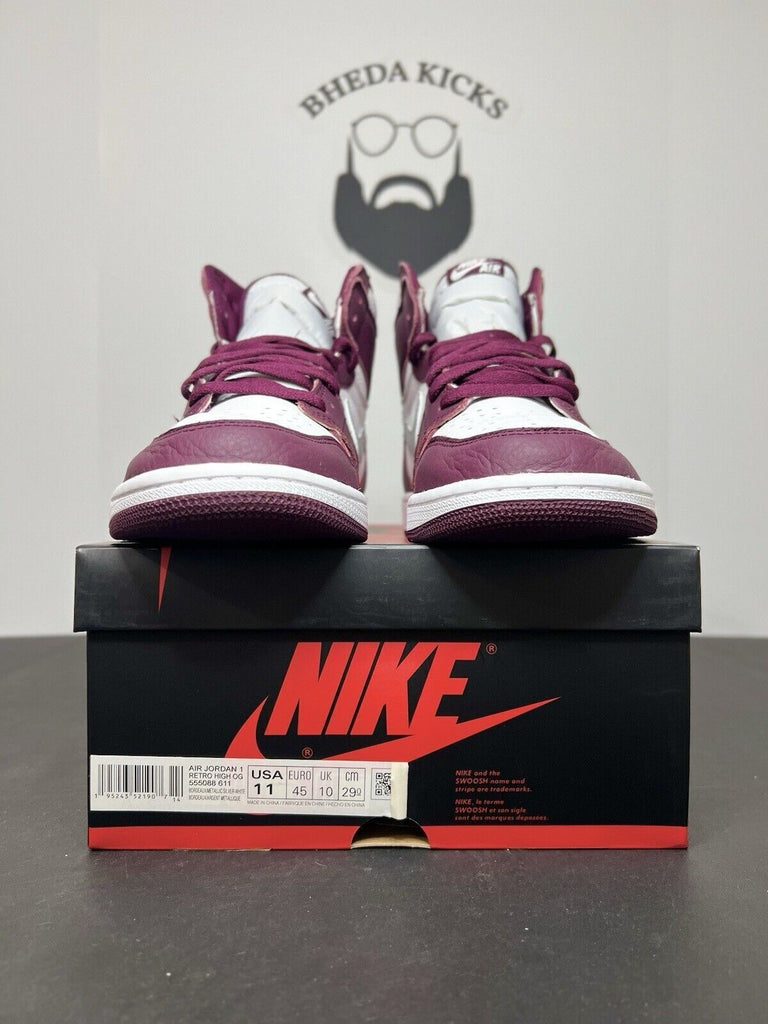 Nike Air Jordan 1 Retro High OG Bordeaux 555088-611 Preowned Men’s Size 11