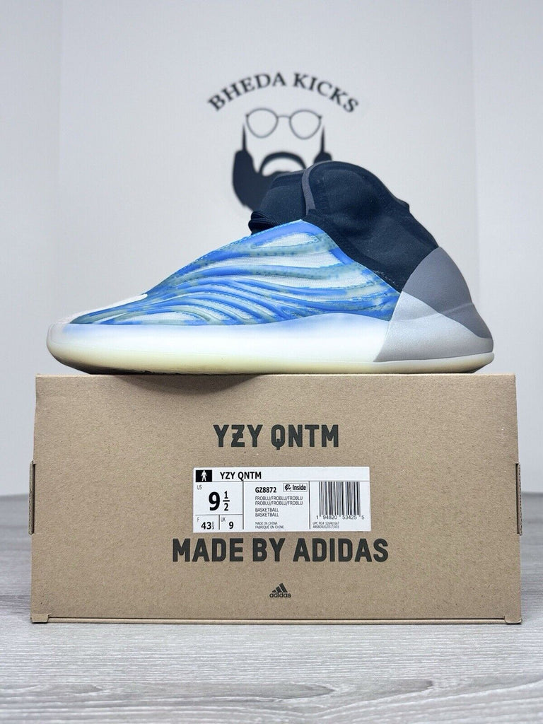 Size 9.5 - Adidas Yeezy Quantum QNTM YZY BASKETBALL Rare Frozen Blue GZ8872