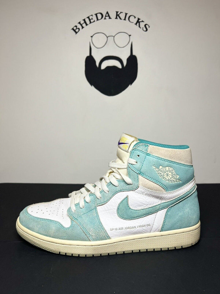 Nike Air Jordan 1 Retro High OG Turbo Green/Sail-White 555088 311 Size 13 Rare