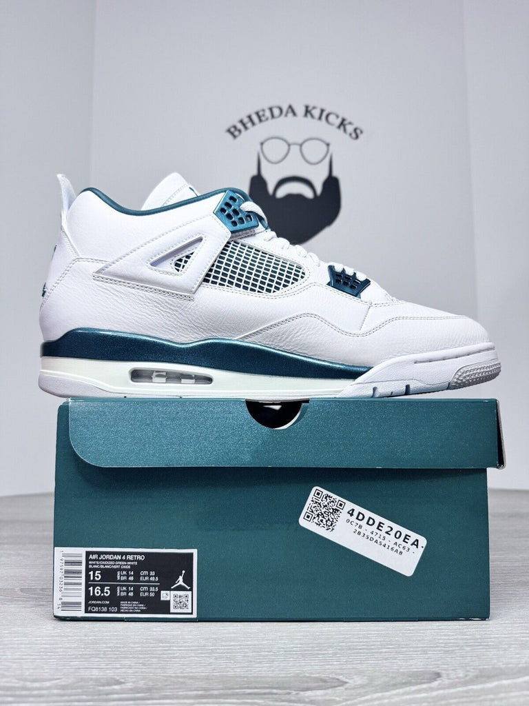 Size 15 - Air Jordan 4 Retro Oxidized Green FQ8138-103 Authentic NEW DS