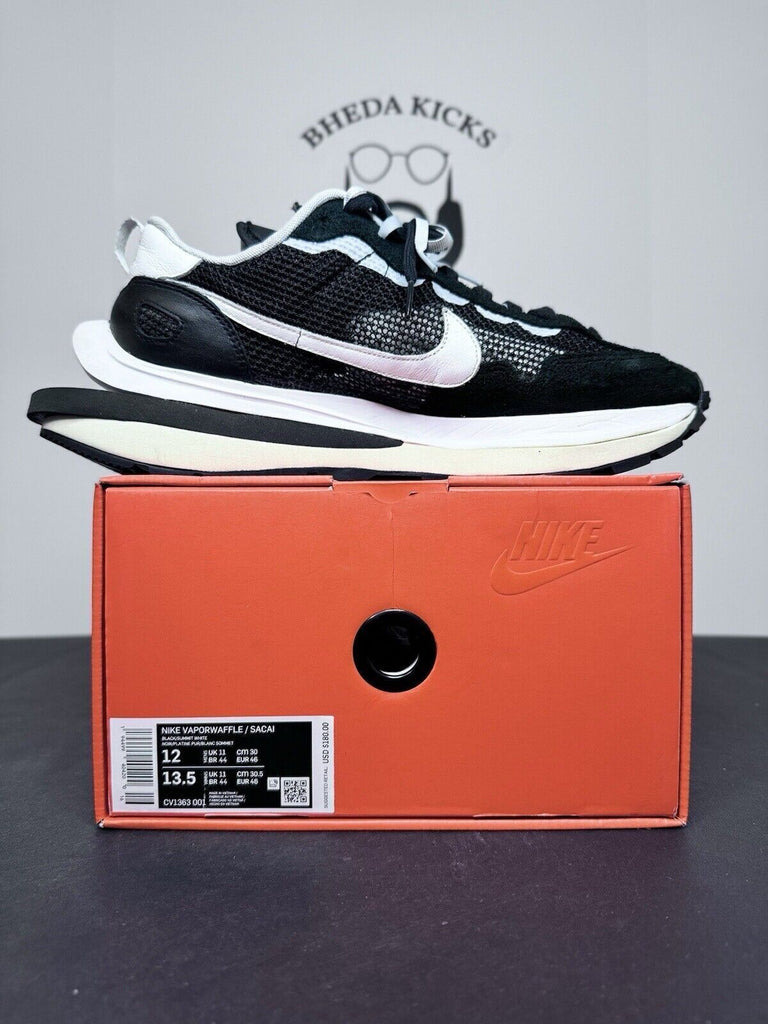 Nike Sacai X Vapor Waffle Black White CV1363-001 Preowned Og Men’s Size 12