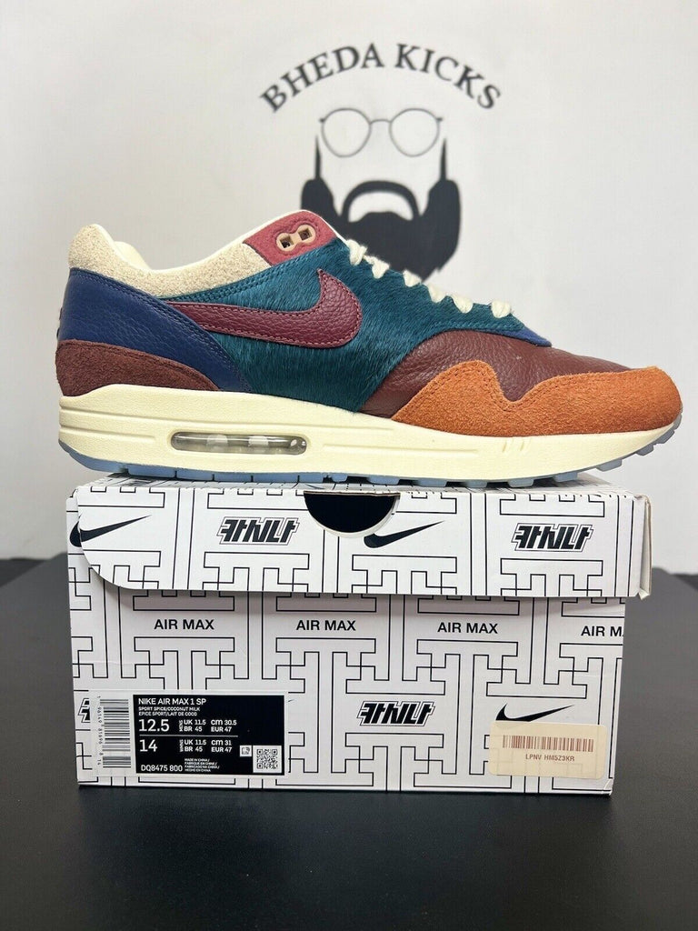 Nike Air Max 1 SP x Kasina Won-Ang Orange Shoe Sneaker DQ8475-800 Men Size 12.5