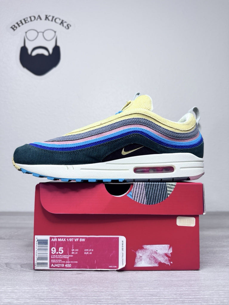 Size 9.5 - Nike Air Max 1/97 Sean Wotherspoon Men’s Preowned AJ4219-400