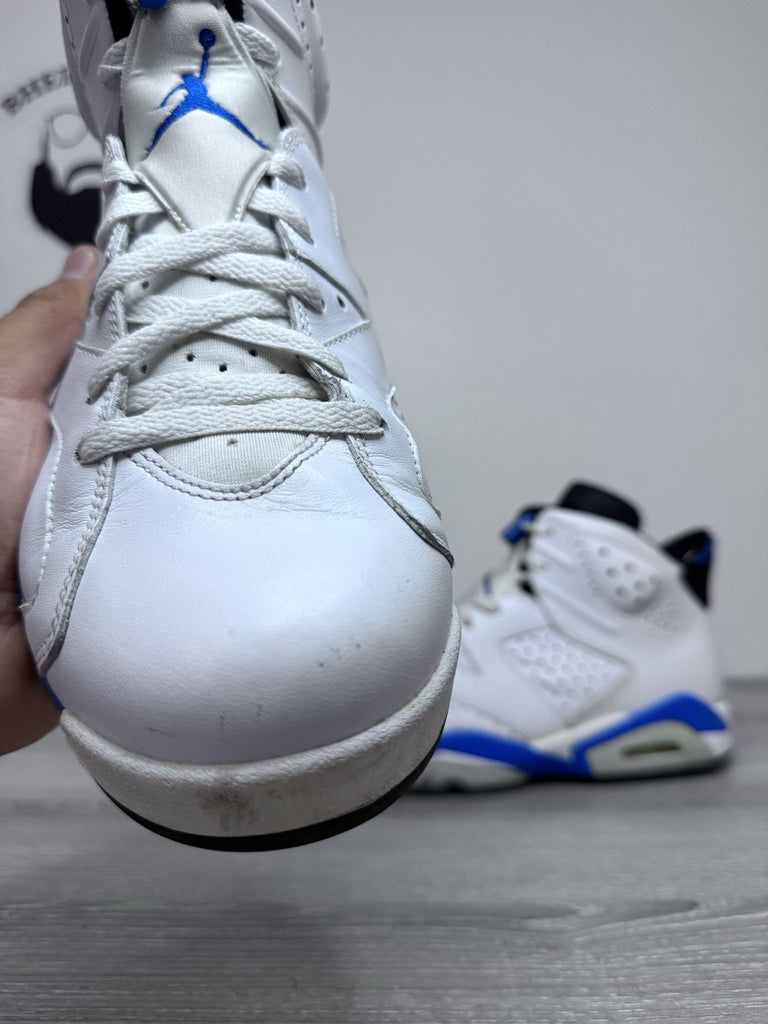 Size 11.5 - Nike Air Jordan 6 Retro Shoes White Sneakers Basketball 384664-107