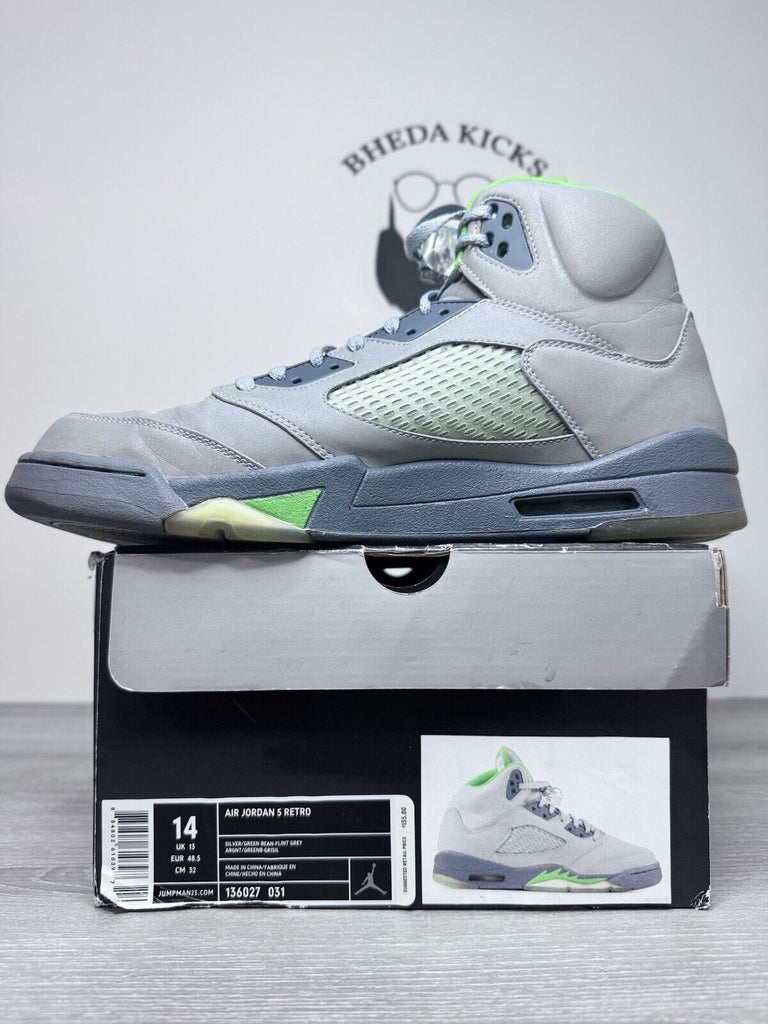 Size 14 - Jordan 5 Retro Green Bean 2006 136027-031 OG Authentic