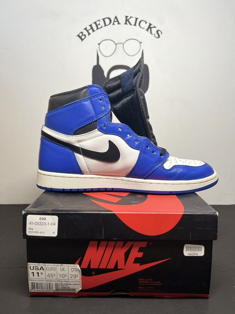 Nike Air Jordan 1 Retro High OG Game Royal SIZE 11.5 555088-403 Preowned MJ Rare