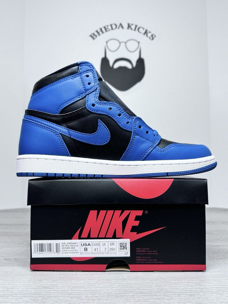 Size 8 - Nike Air Jordan 1 Retro High OG (555088-404) Dark Marina Blue NEW DS