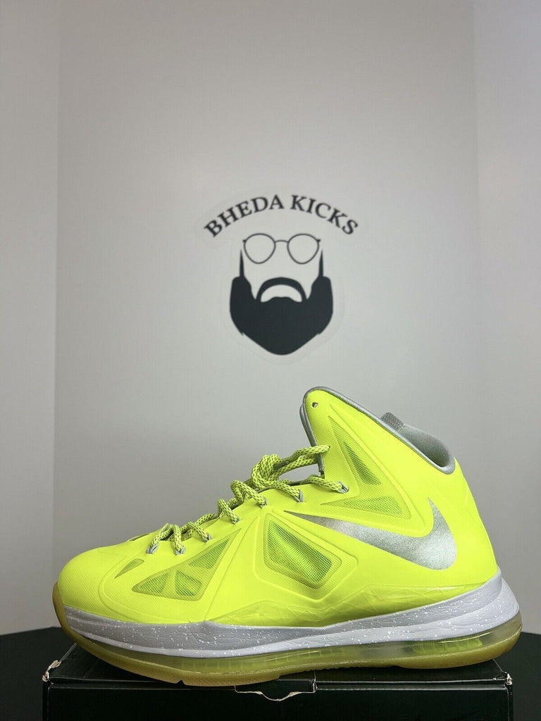 Nike LeBron 10 Volt 541100-700 Preowned Authentic Og Rare Sneakers Men’s Size 14