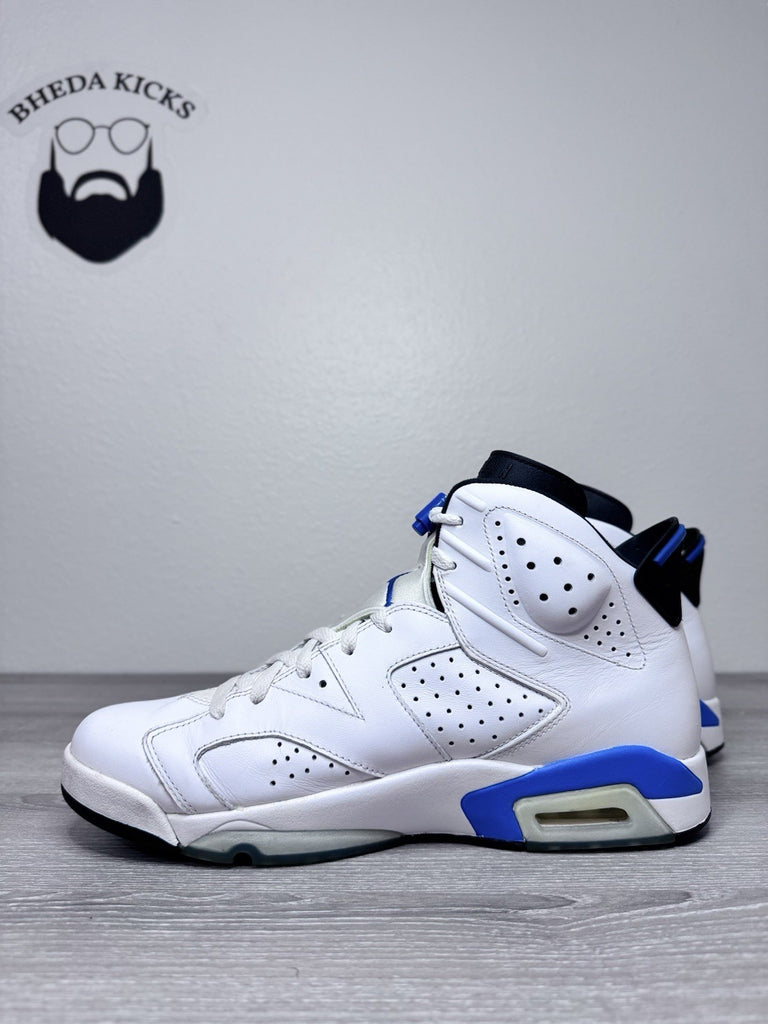 Size 11.5 - Nike Air Jordan 6 Retro Shoes White Sneakers Basketball 384664-107