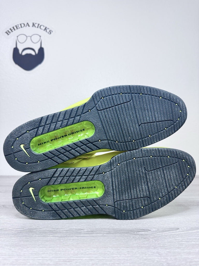 Size 15- Nike Romaleos 2 Volt 476927-700 Preowned Authentic Rare Shoes