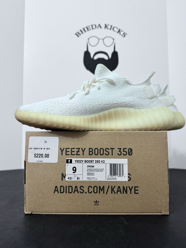 Adidas Yeezy Boost 350 V2 Low Cream White Triple White CP9366 Men’s Size 9