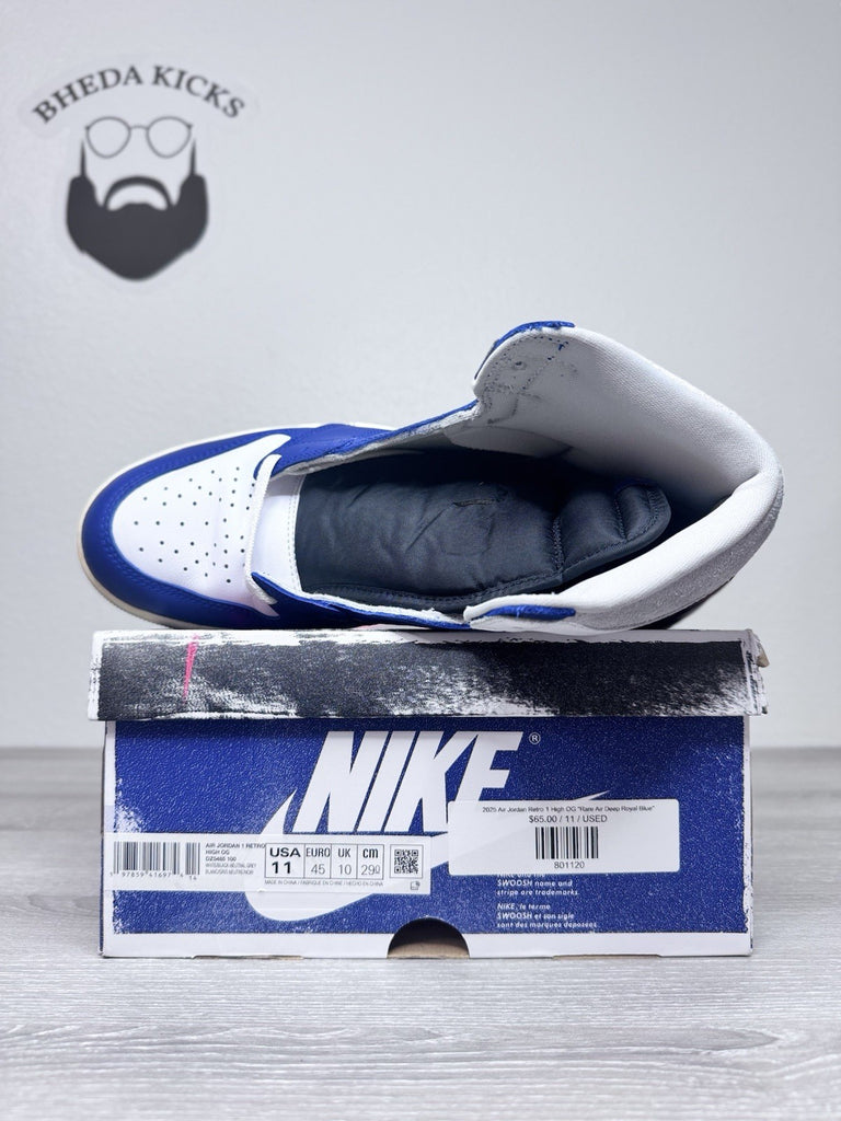Size 11 - Air Jordan 1 Retro OG High Rare Air Deep Royal Blue DZ5485-100