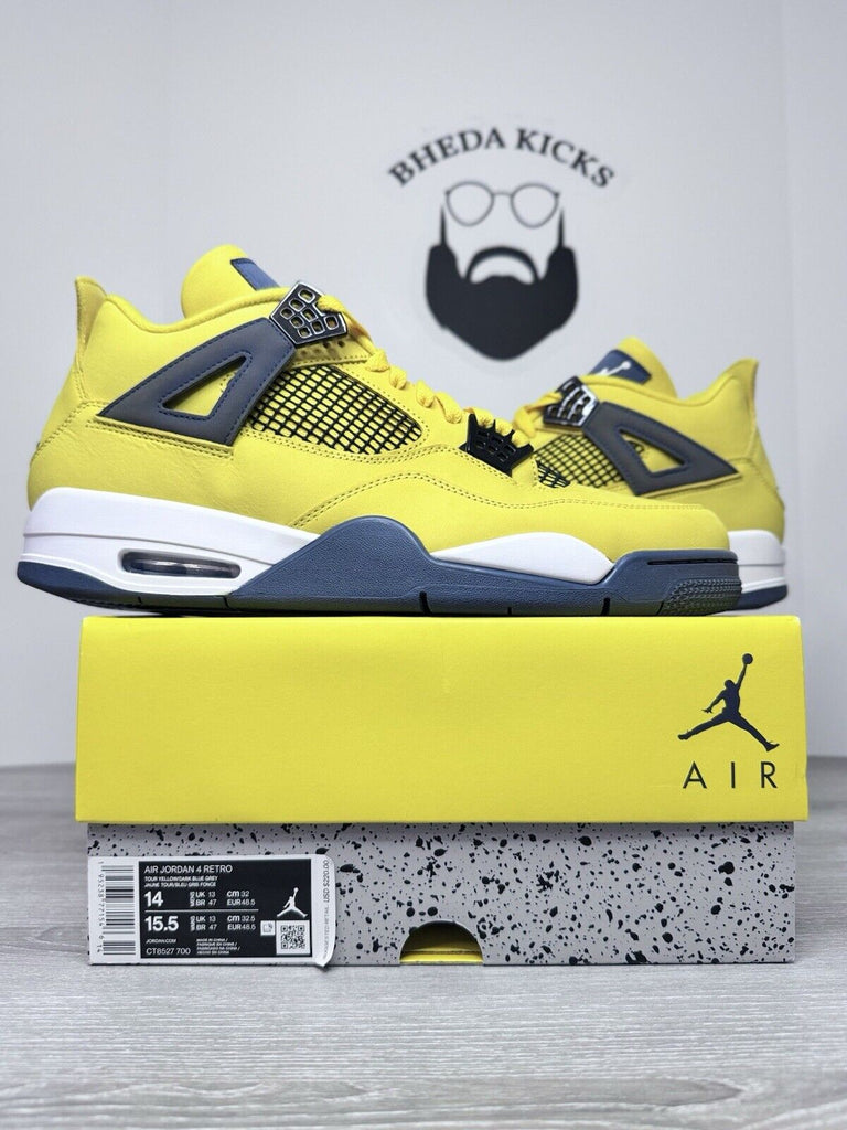 Size 14 - Air Jordan 4 Retro Mid Lightning Authentic CT8527-700 NEW DS