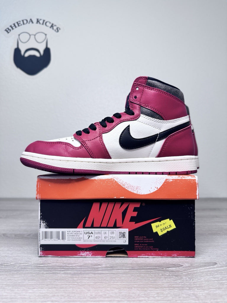 Size 7.5 - Air Jordan 1 Retro High OG Chicago Lost & Found Preowned DZ5485-612