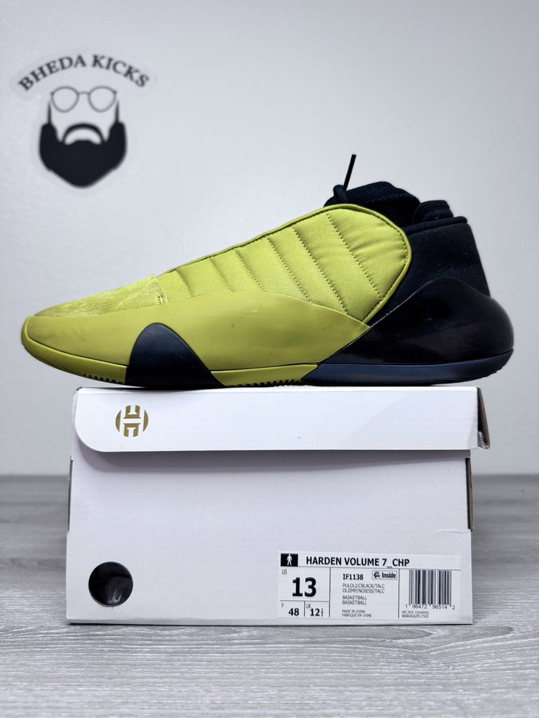Size 13 -Adidas Harden Vol. 7 Mid Pulse Olive IF1138 Men’s Preowned Authentic