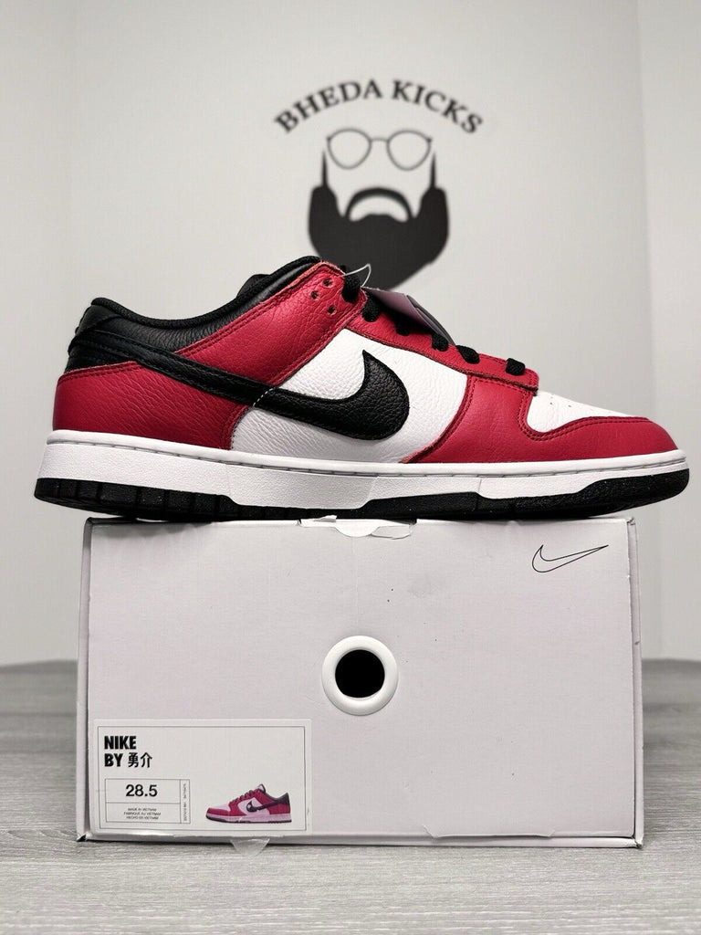 Size 10.5 - Nike Dunk Low By You Chicago Men’s US DO7413-991 Red Black White NEW