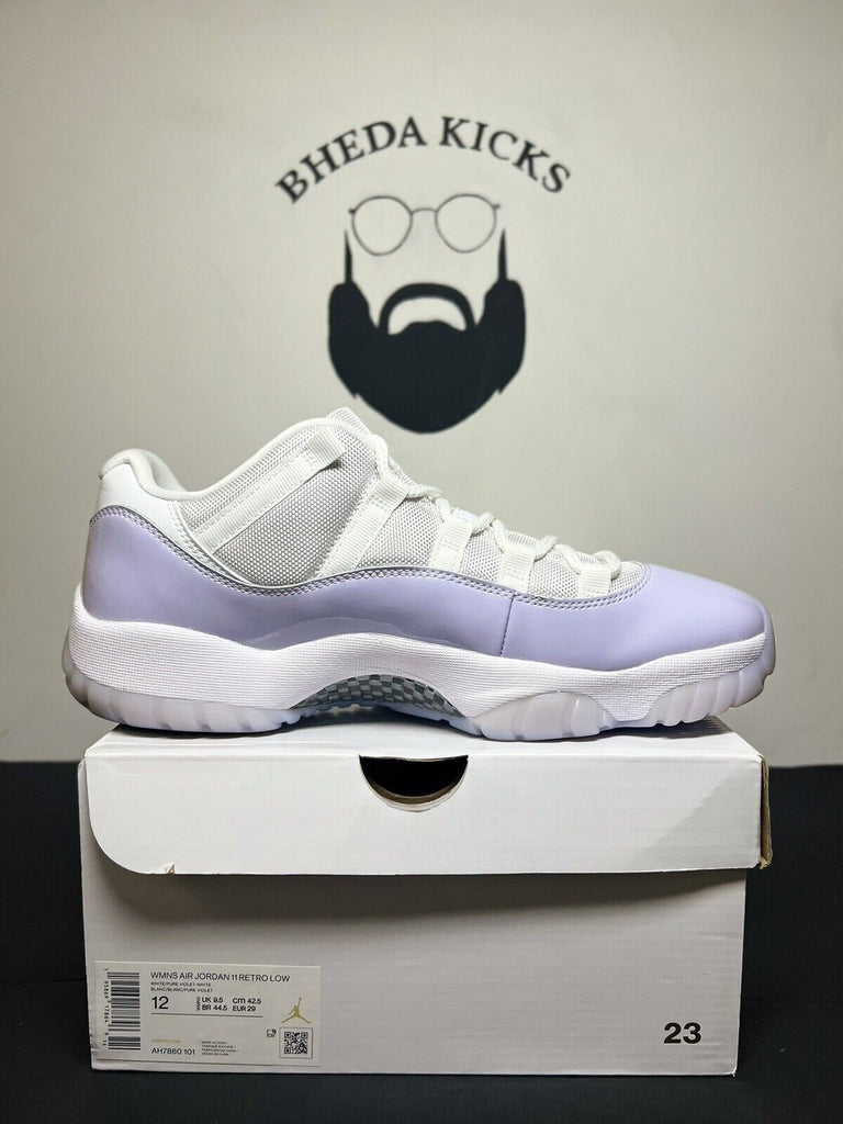 Nike Air Jordan 11 Retro Low "Pure Violet" White AH7860-101 Women's Size 12 Og