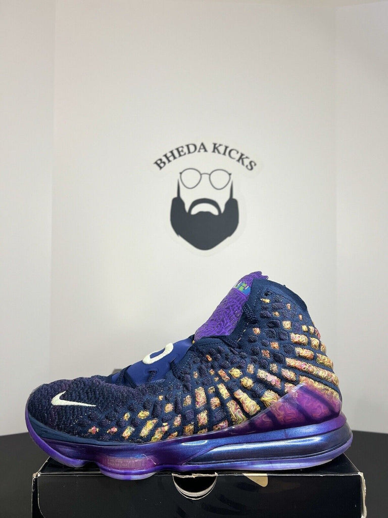 Nike Lebron 17 AS Monstars Purple Basketball Preowned CD5050-400 Men's Size 15