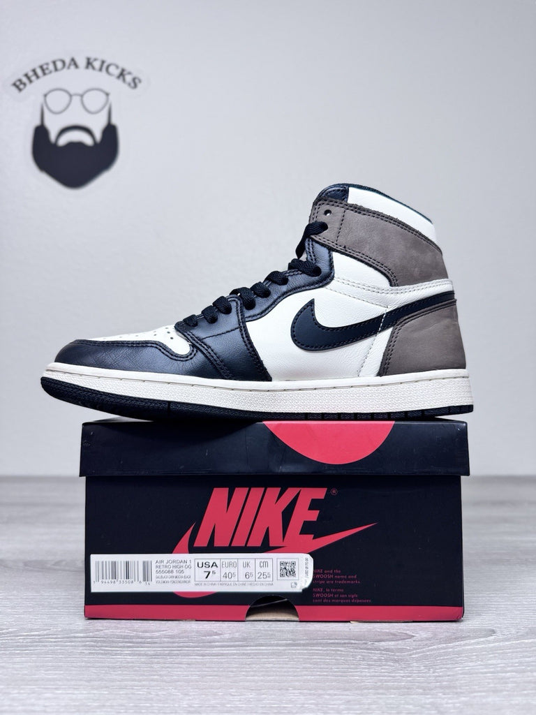 Size 7.5 - Air Jordan 1 Retro OG High Dark Mocha Mens Shoe 555088-105