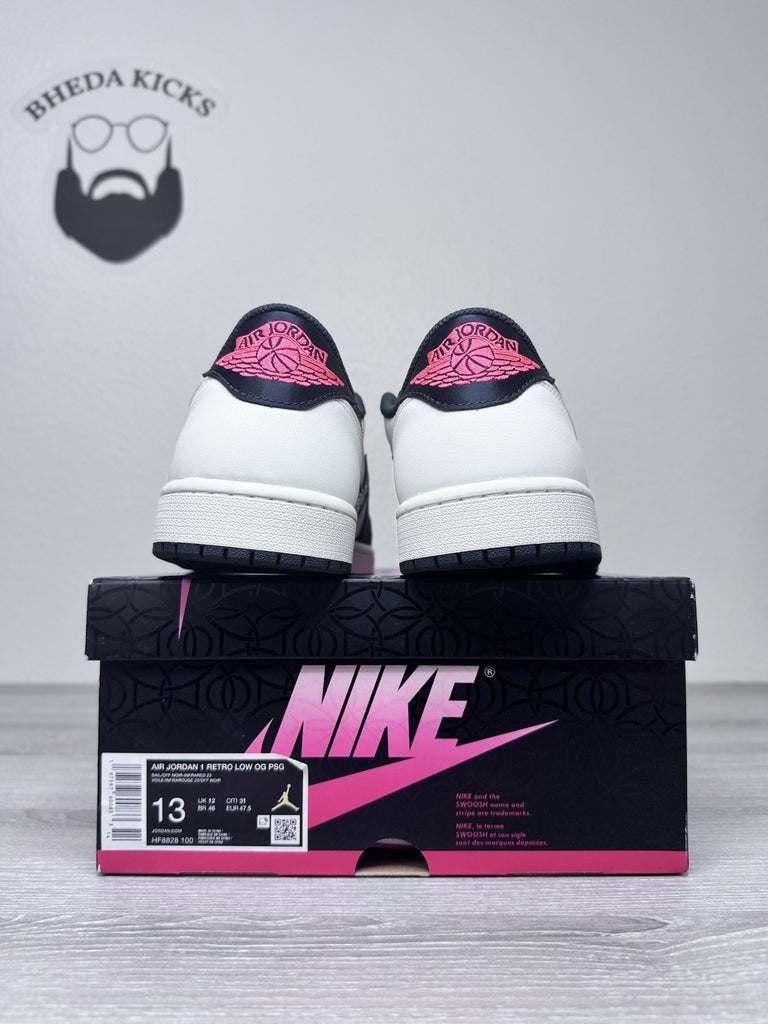 Size 13 - Paris Saint Germain Nike Air Jordan 1 Low OG Pink Oxford HF8828-100 DS