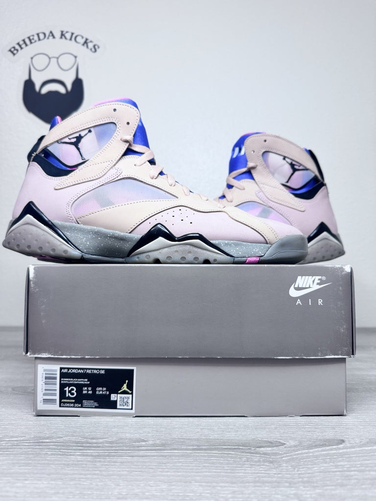 Size 13 - Nike Air Jordan 7 Retro SE Sapphire Men’s DJ2636-204 Preowned