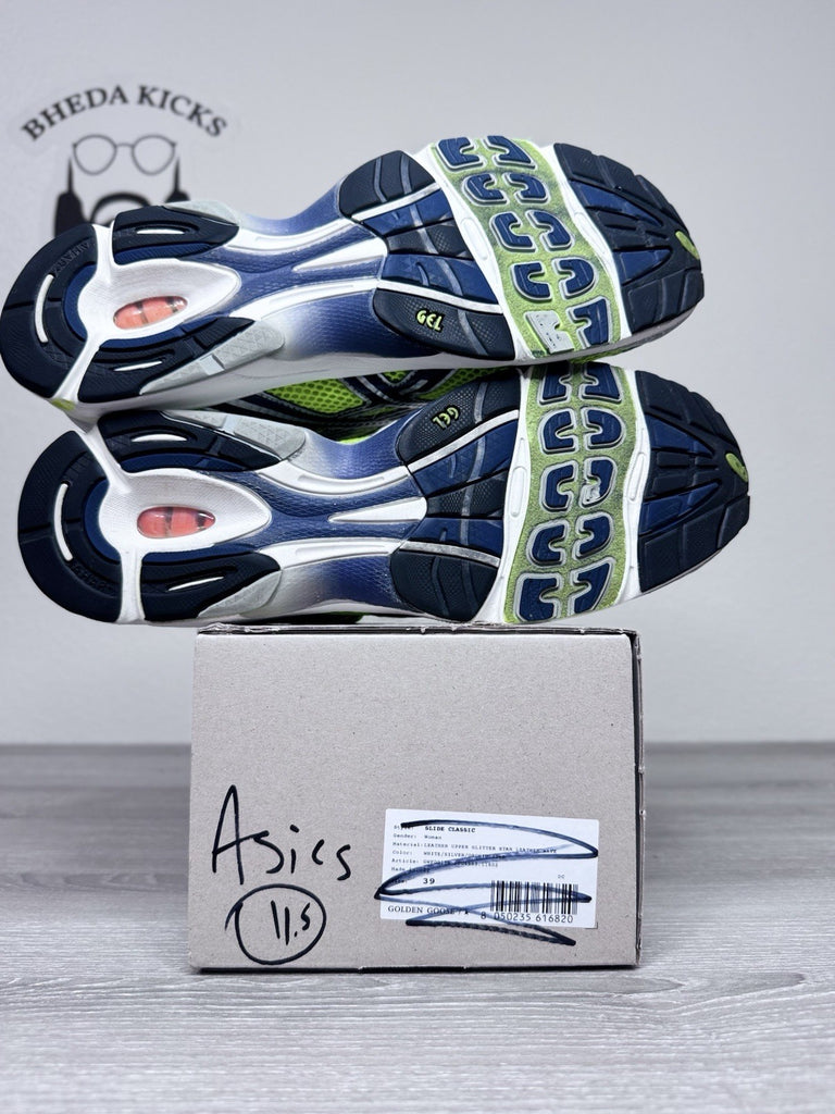 Size 11.5 - Asics Gel Flash 05 Running Shoes Volt Silver Sneakers Trainers TN439