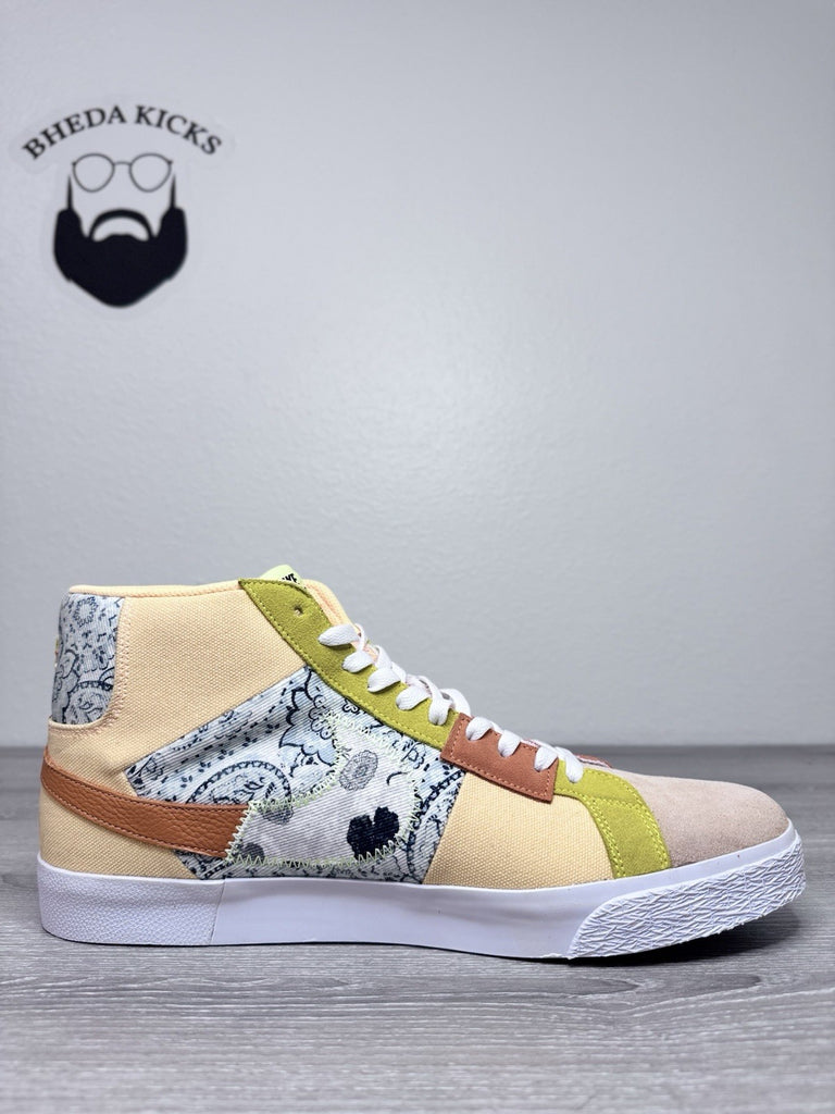 Size 15 - Nike SB Zoom Blazer Mid Premium “Paisley” Melon Tint DM0859-800 NEW DS