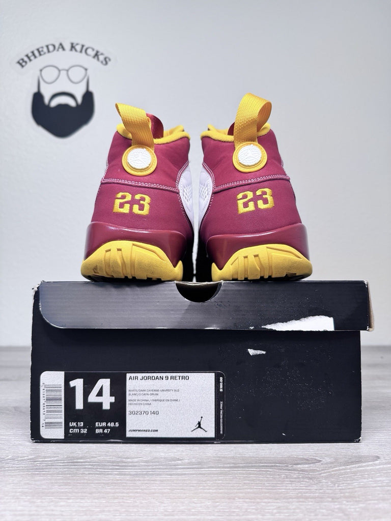 Size 14 - Nike Air Jordan Retro 9 Bentley Crawfish Ellis Shoes 302370-140 Men’s