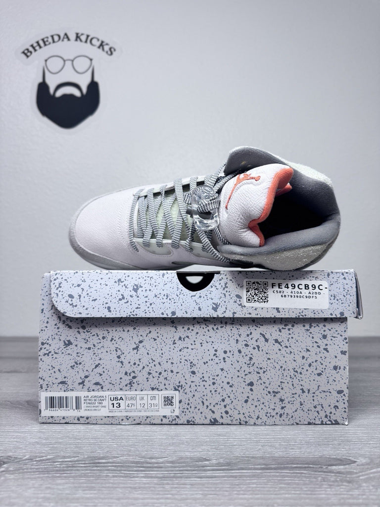 Size 13 - Nike Air Jordan 5 Retro SE Craft Light Orewood Brown FD9222-180