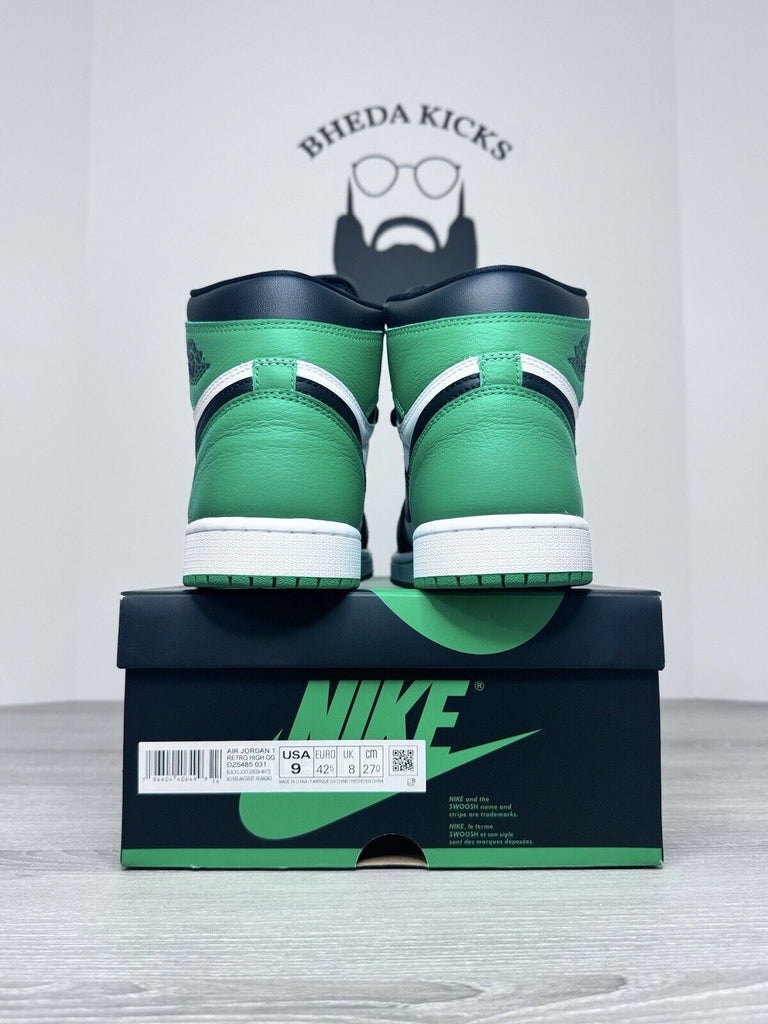 Size 9 - Air Jordan 1 Retro OG High Lucky Green  (DZ5485-031) Preowned Clean